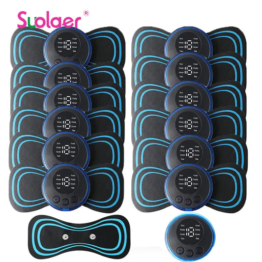 Massageador Elétrico Inteligente EMS - Alívio de Dores e Tensões