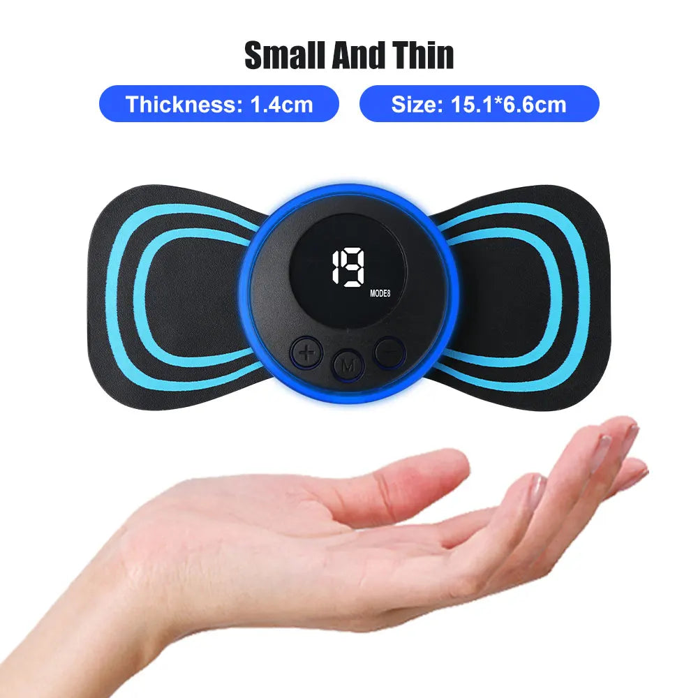 Massageador Elétrico Inteligente EMS - Alívio de Dores e Tensões