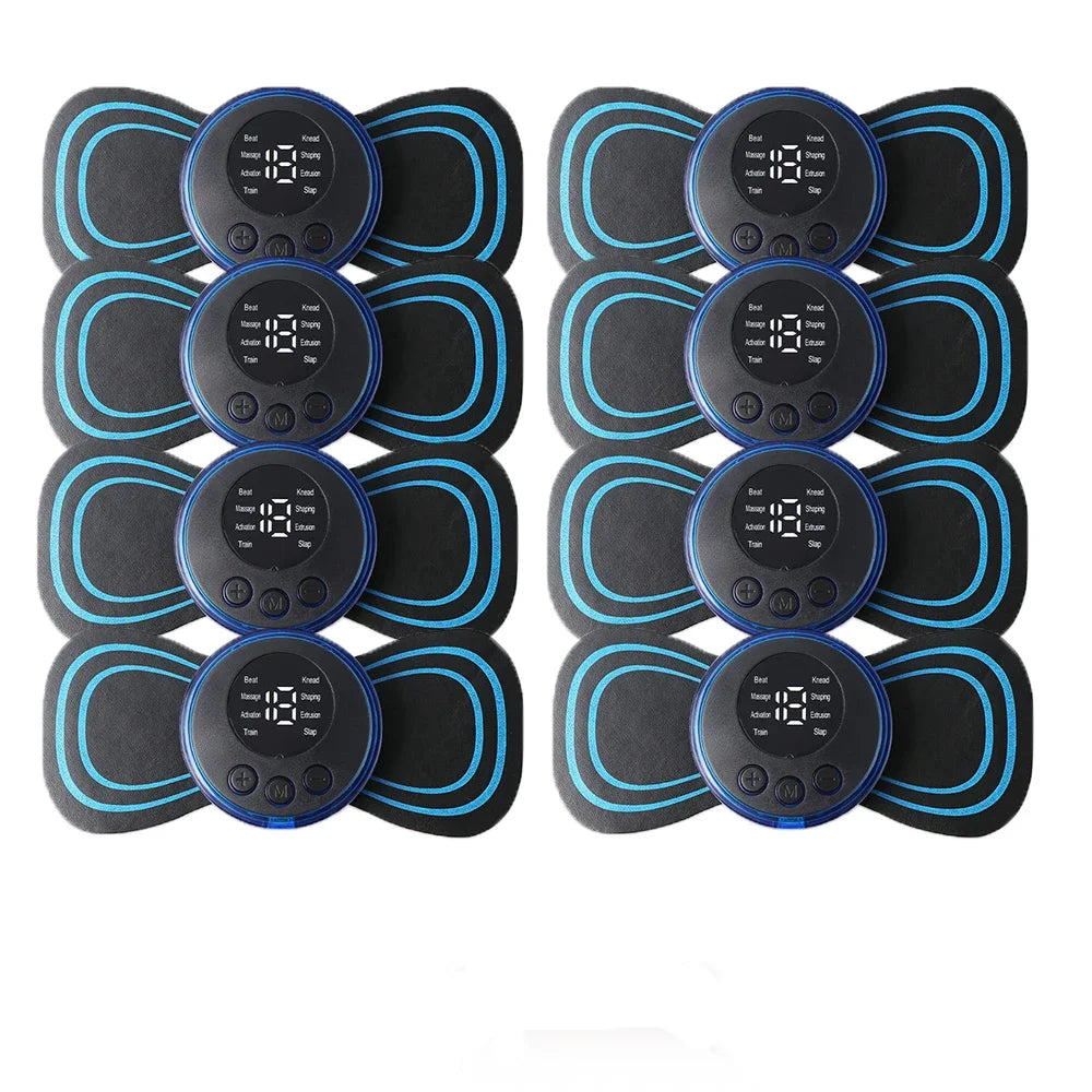 Massageador Elétrico Inteligente EMS - Alívio de Dores e Tensões