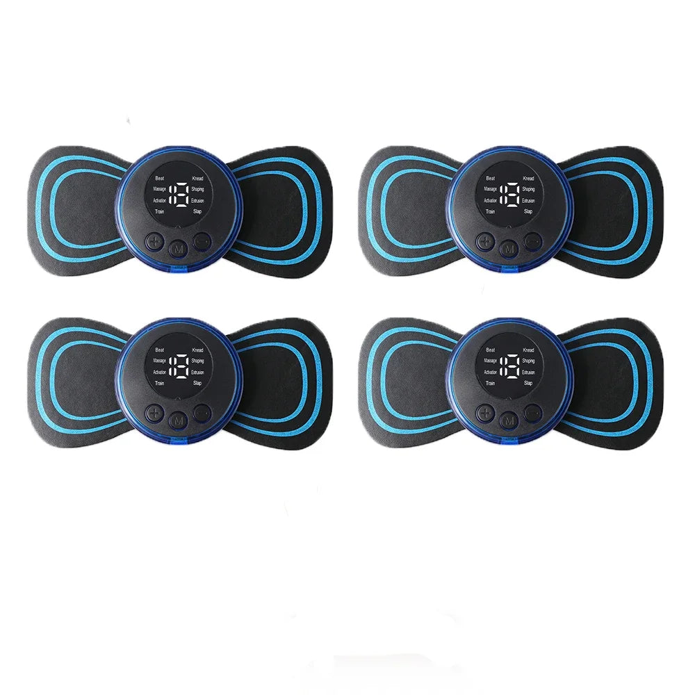 Massageador Elétrico Inteligente EMS - Alívio de Dores e Tensões